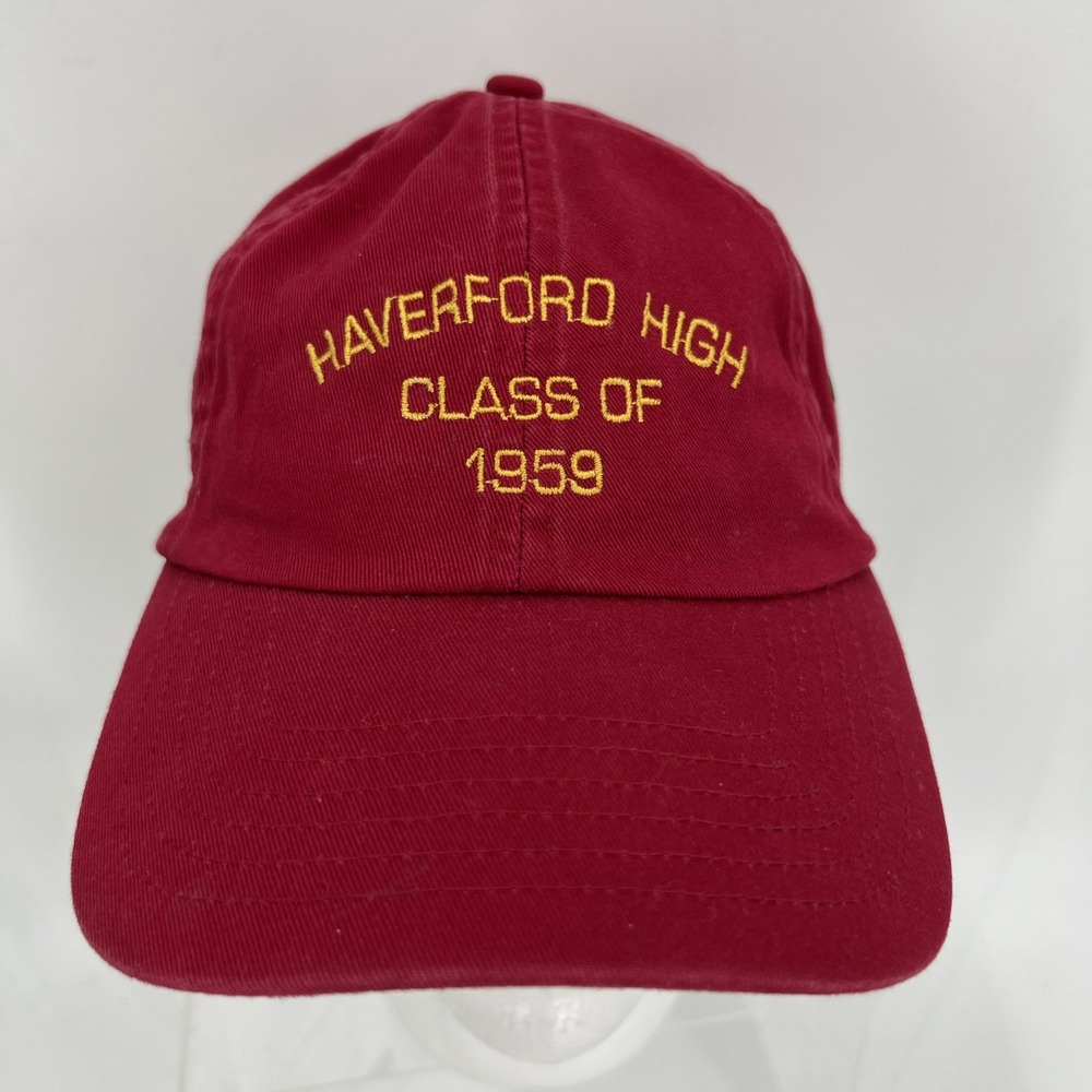 Haverford High Class Of 1959 Red Baseball Hat New